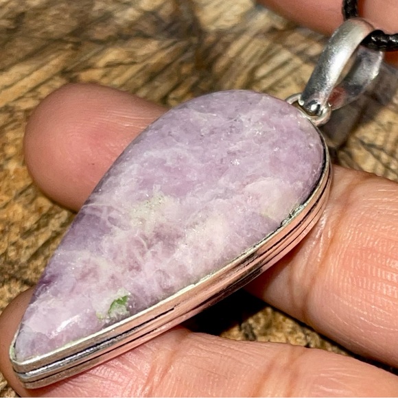 Lilac Lepidolite Pendant 2 1/4” - Picture 1 of 14